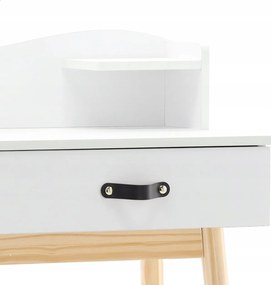 CH Biela toaletná skrinka so zrkadlom 100 x 40 x 139 cm *1602