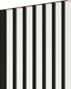 Mexen Lam-F, akustické stenové lamely 275 × 31,5 cm, filc 6 mm, biela matná, S105-275317-2812-051