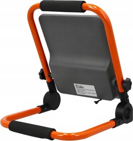 Nabíjateľný LED reflektor so stojanom, 50 W, 3,2 V, 4500 K, 5000 mAh, IP65, oranžový