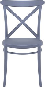 CROSS záhradná stolička bez podrúčok dark grey