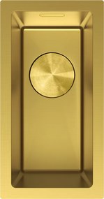 Mexen Trixo, 1-komorový nerezový drez 230 x 440 mm, brúsená zlatá, 6411221000-55