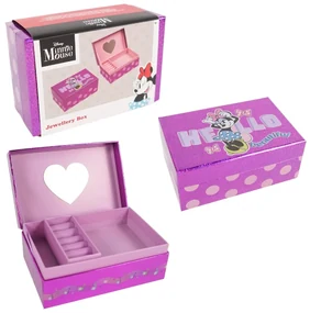 Detská šperkovnica so zrkadielkom 18x12 cm - viac variantov Farba: Minnie Mouse