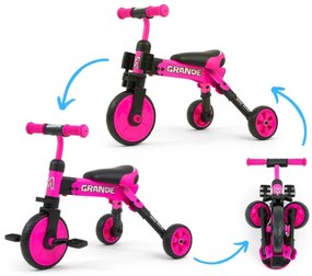 Odrážadlo 2v1 Grande ružové