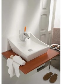 Bathco 4002 - Umývadlo na dosku SORIA 40x41 cm porcelán/biela