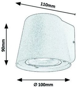Rabalux - Vonkajšie nástenné svietidlo 1xGU10/35W/230V IP54 biela