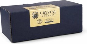 Crystal Bohemia Sklenená dóza truhlička