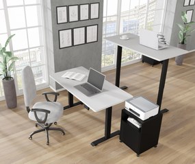 Elektrický PC stolík Motiva 120 (biela + čierna). Akcia -21%. Vlastná spoľahlivá doprava až k Vám domov. 1124891