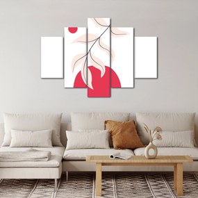 Obraz - Ružová florálna abstrakcia N⁰2 (150x105 cm)