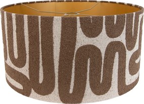 Látkové tienidlo hnedé s béžovou 50/50/25