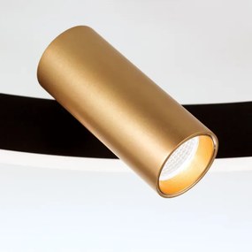 Orion DL 7-686/3-LED Stmievateľné strop. svietidlo BERLIN LED/50W/230V čierna/zlatá