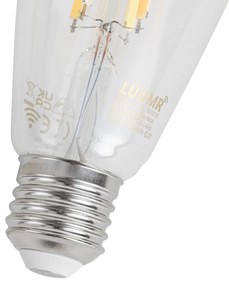 Sada 5 ks Inteligentné stmievateľné LED žiarovky E27 ST64 číre 7W 806lm 2700-6500K