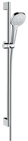 Hansgrohe Croma Select E, sprchová sada Multi EcoSmart 9 l/min so sprchovou tyčou 90 cm, biela/chrómová, HAN-26591400