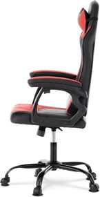 Herná stolička čierna / červená KA-L626 RED
