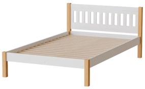 Drevená posteľ GAJA 120x200 biela/čierna