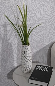Váza Lia 29 cm biela/zlatá