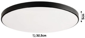 ECO LIGHT LED stropné svietidlo 32W 2v1 biela / čierna