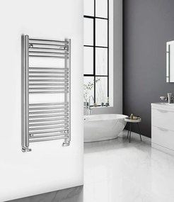 Aqualine Aqualine, ALYA vykurovacie teleso oblé 600x1110mm, chróm, LLC202