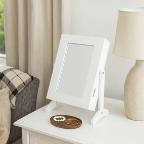 Šperkovnica so zrkadlom LUMERA biela PHO5775