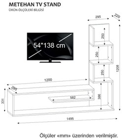 TV stolík/skrinka Milo (Biela + Svetlohnedá). Vlastná spoľahlivá doprava až k Vám domov. 1071678