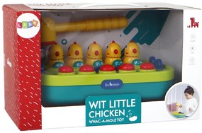 LEAN TOYS Arkádová hra Udri kuriatko, kladivo