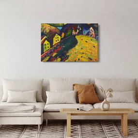 Obraz - Vasily Kandinsky, Houses at Murnau, reprodukcia (90x60 cm)