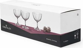 Crystalex sada misiek Blommé 220 ml 3 ks