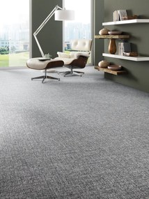 ITC, Koberec metráž Manhattan 7697, na mieru, šíře 4m,5m, šedá, ab (mriežka), filc, chodba / predsieň