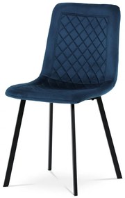 Jedálenská stolička NOVET — látka, kov, viac farieb Modrá