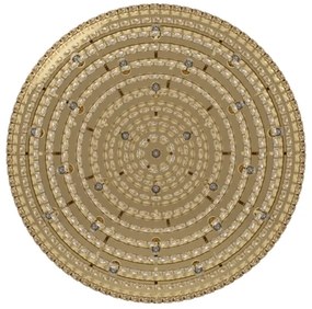 Eglo 39461 - Stropné svietidlo VALPARAISO 25xE14/40W/230V zlatá