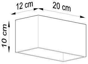 Nástenné svietidlo QUAD MAXI biele