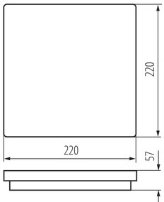 Kanlux 38775 - LED Vonk. sv. so senz. BENO 12/18W/230V 3000/3500/4000K IP65 biela