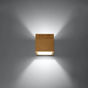 Sollux Lighting Nástenné svietidlo QUAD prírodné drevo