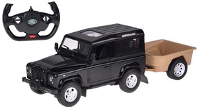 Auto na diaľkové ovládanie Rastar Land Rover Defender 1:14 so svetlami RC0712 Farba: čierna