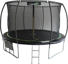 Trampolína LEAN Sport Max 426 cm čierno-zelená