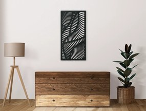 drevko Moderný obraz na stenu Vlnenie Rozmer obrazu: 44,5 x 22,5 cm, Farba dekorácie: Čierna