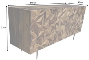 Komoda 43449 Stone 145cm Drevo Palisander  - Komfort-nábytok