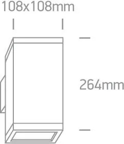 Vonkajšie nástenné svietidlo ONE LIGHT ext. nástenné svietidlo  67132A/G