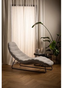 Béžová leňoška z textílie buklé Chaplin – Actona