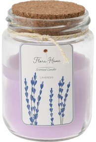 Sviečka v skle Flora home Lavender, 6,5 x 9,5 cm