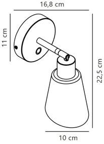 Nordlux - Nástenné bodové svietidlo MOLLI 1xE14/25W/230V