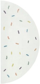 Koberec LIMA M039A krémový / modrý polkruh