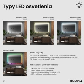 Zrkadlo s LED osvetlením F2