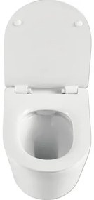 Závesné WC set Jungborn ONE hĺbka 48 cm skrátený bez splachovacieho kruhu vr. WC dosky so Soft-close