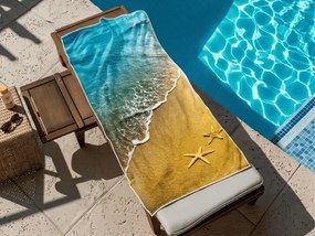 Rýchloschnúca plážová osuška SUNNY BEACH farebná 70 x 140 cm, 100% mikrovlákno