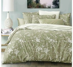 Bavlnené obliečky ROSENTYNE zelené Rozmer obliečky: 70 x 90 cm | 140 x 200 cm