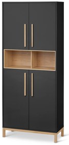 Vysoká skrinka do kúpeľne »Eklund«, antracitová