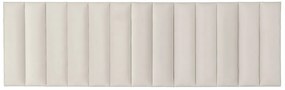 Čalúnený nástenný panel FRAME PAROS 15x60 cm Farba: Svetlosivá