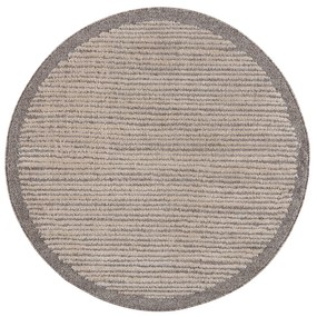 Dekorstudio Moderný okrúhly koberec ART 2231 béžový Priemer koberca: 120cm