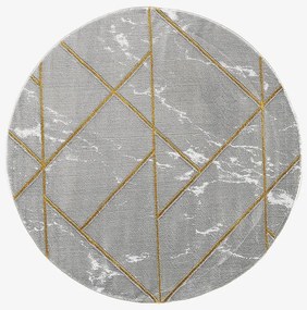 Koberec Diamond 1,6/1,6 A0052 šedá/zlatá