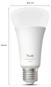 LED Stmievateľná žiarovka Philips Hue WHITE AMBIANCE E27/11,8W/230V 1000-20000K